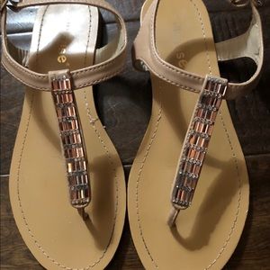 Dollhouse nude sandals